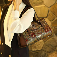 Tas Selempang Wanita Retro PU Harga Grosir dengan Logo Custom Kapasitas Besar Portabel untuk Penggunaan Sehari-hari