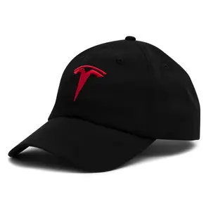 新款高品质高端汽车品牌标志帽子刺绣黑色三明治棒球帽在线销售