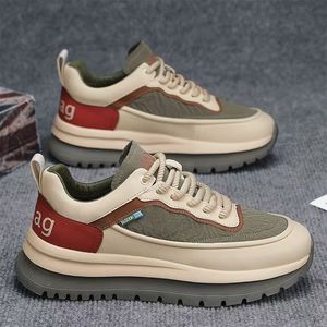 M6300 Zapatos de <span class=keywords><strong>Viaje</strong></span> para Hombre con Suela Gruesa, Primavera Otoño, Negros, Impermeables, de Cuero, Zapatos de Trabajo, Zapatos Deportivos Antideslizantes para Hombre - Product Image 3