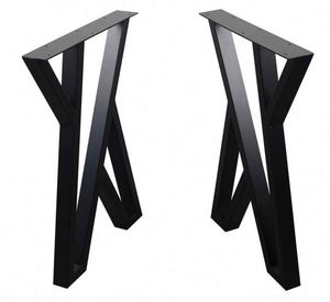 Pieds de meubles modernes en tube rond en fer en forme de X pour hôtels, cuisines et repas en extérieur – Vente en gros - Product Image 2