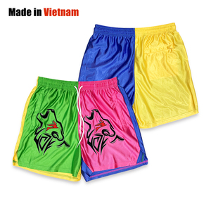 Pantalones Cortos de Baloncesto Personalizados, Coloridos, Transpirables, de Secado Rápido, con Diseño de Bolsillo Estampado por Sublimación, Estilo Urbano - Product Image 1