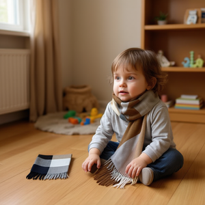 Bufanda Single Check Scarf 70x180Cm With Hook For Kids Accessories - Product Image 2