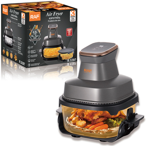RAF R.5397 Smart Hot Multifuncional con Circulación de Aire de 360 Grados, sin Aceite, Cuerpo de Vidrio, Control Táctil - Product Image 1