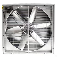 Ventilateur axial robuste en acier inoxydable, ventilateur à lamelles automatiques à pression négative pour l'extraction des odeurs et de la chaleur dans les usines industrielles