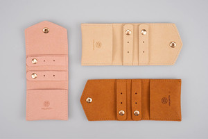 Estuche de Joyería de Viaje Mini, Ligero, Ecológico, de Cuero PU Premium de Lujo, con Logotipo Personalizado, para Regalo - Product Image 2