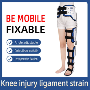 AMAIN <span class=keywords><strong>Pierna</strong></span> Brace <span class=keywords><strong>Ortesis</strong></span> Cadera Rodilla Tobillo Pie Fijación Brace <span class=keywords><strong>Ortesis</strong></span> Longitud ajustable - Product Image 2