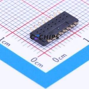 DHN-08F-T-V-T/R DIP Switch SMD-16P,4.5x11.4mm Switch Flat Toggle, Groove Type Single Pole Single Throw 8 1.27mm - Product Image 2