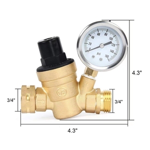 Regulador de Agua de Latón sin Plomo COVNA DN25 de 1 Pulgada, Ajustable, con Filtro de Entrada - Product Image 3