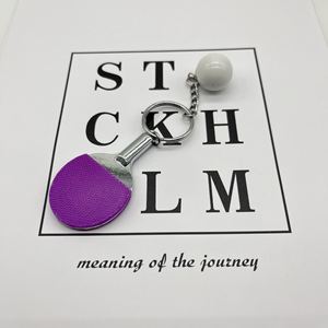 Llavero <span class=keywords><strong>de</strong></span> <span class=keywords><strong>tenis</strong></span> <span class=keywords><strong>de</strong></span> mesa personalizado al por mayor con mini pelota <span class=keywords><strong>de</strong></span> goma texturizada, recuerdo para fiestas, clubes y torneos deportivos - Product Image 2