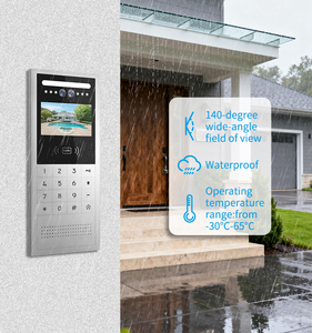 Système d'interphone vidéo 1V6 pour immeubles d'appartements - Moniteur intérieur avec fonction de déverrouillage + caméra de <span class=keywords><strong>sonnette</strong></span> numérique - Product Image 4