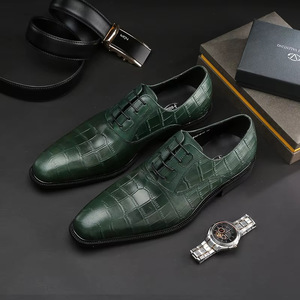 Zapatos Formales de Negocios para Hombre, de Piel Genuina, Punta Cerrada, Sin Cordones, con Diseño de Grafiti y Suela de Goma, Otoño 2026, Superventas - Product Image 2