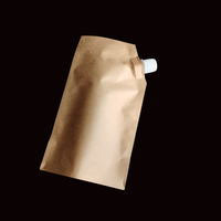 Pochette à bec verseur personnalisée de qualité alimentaire pour jus et liquides, sachet refermable anti-fuite avec bouchon et bec verseur