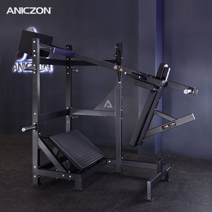Machine à Squat Pendulaire Commerciale à Charge de Plaques en Acier, Presse à Jambes Robuste, Entraînement de Force pour <span class=keywords><strong>Musculation</strong></span> et Bodybuilding - Product Image 4