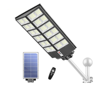Lampadaire Solaire LED 600W de Pointe OEM ODM IP65 ABS avec Détecteur de Mouvement et Télécommande, Fonction Crépuscule à l'Aube, pour Parking, Allée, Village, Complément de Terrains