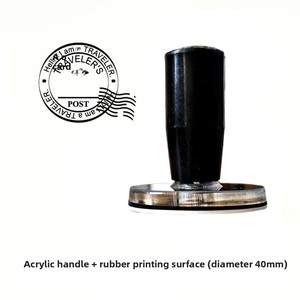 Traveler Factory Rétro Acrylique Poignée Cachet De <span class=keywords><strong>La</strong></span> <span class=keywords><strong>Poste</strong></span> Vol Voyage Tampon En Caoutchouc Journal Timbre En Plastique Durable pour Usage Décoratif - Product Image 6