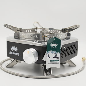 Réchaud de camping au butane en céramique manuel coupe-vent, simple, portable, <span class=keywords><strong>compact</strong></span>, léger, en acier inoxydable, pour la cuisson en extérieur - Product Image 3