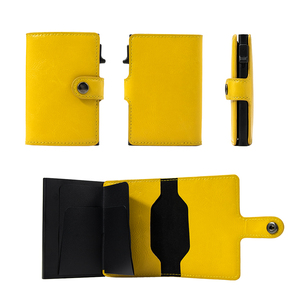 Casekey FD08 Vintage Ultra Thin <b>RFID</b> <b>for</b> <b>Wallet</b> Portafogli Push Button Card Holder Slim Auto Eject Smart <b>Wallet</b> <b>Men</b> - Product Image 4
