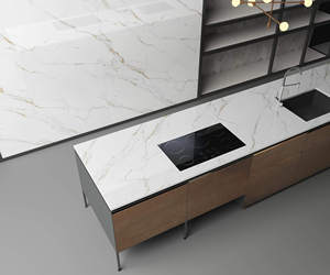 Màu trắng thiêu kết đá foshan sang trọng thiêu kết đá thiêu kết bàn ăn đá tròn - Product Image 4