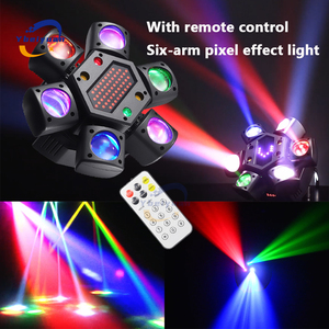 LED 80W RGBW 4'ü 1 arada Hareketli Kafa Işık Demeti Lazer Strobe Piksel Işık DMX512 Uzaktan Kumandalı <span class=keywords><strong>DJ</strong></span> Disko Noel Partisi Işığı - Product Image 1
