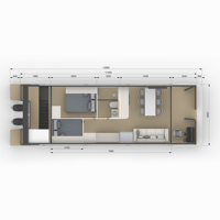 Maison flottante préfabriquée, bateau ponton en aluminium, yacht modulaire, maison flottante solaire électrique, catamaran, hôtel flottant de luxe