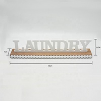 Luckywind – panneau de Table à linge, décorations sur pied, lettres en bois Vintage avec base en perles de bois pour la maison, nouvel arrivage