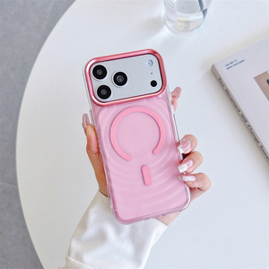 Coque transparente multi-couleurs avec support anneau pour iPhone 17 18 Pro, échantillon de coque magnétique en acrylique pour iPhone 18, faible MOQ, réponse rapide - Product Image 5