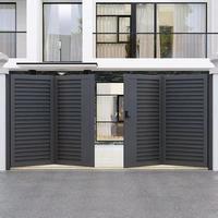Porte électrique de haute qualité télécommande extérieure en aluminium jardin porte pliante extérieure automatique électrique porte d'entrée principale