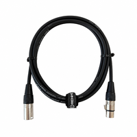 Câble de microphone XLR mâle-femelle OEM CH-R042 avec blindage spiralé, gaine en PVC, conducteur en cuivre sans oxygène