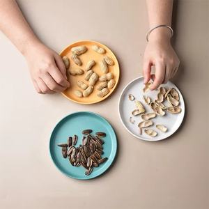 Lavavajillas sin BPA y ecológico y plato apto para microondas estilo ins plato de hueso redondo juego de vajilla para el hogar - Product Image 2