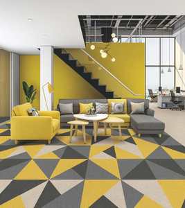 Comercial sử dụng gạch Thảm 50x50 PVC ủng hộ chống cháy văn phòng gạch Thảm nylon6 chất liệu - Product Image 5