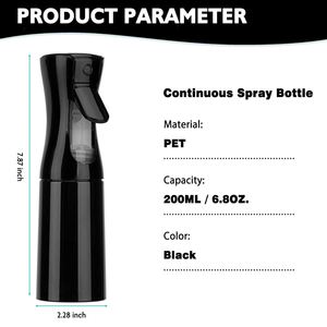 <b>200ML</b> 300ML Hair Fine Mist Pump Sprayer Personal Care Barber Continuous Spray <b>Bottle</b> - Product Image 2
