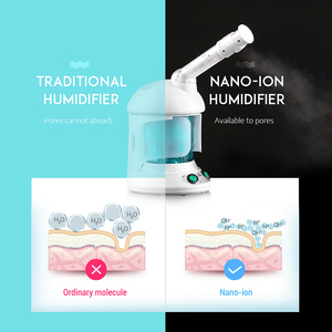 Appareil de soin du visage professionnel, vapeur ionique nano hydratante, portable, pour usage domestique, machine de nettoyage en profondeur. - Product Image 2