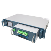 Amplificateur optique hybride HZY-EYA-XGS 8 ports EDFA avec WDM intégré 22dB, compatible XPON & XG(S) PON CATV PON