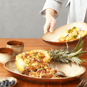<span class=keywords><strong>Assiette</strong></span> à dîner en céramique de <span class=keywords><strong>forme</strong></span> irrégulière personnalisée, design <span class=keywords><strong>galet</strong></span>, <span class=keywords><strong>assiette</strong></span> à servir pour pâtes, desserts, salades, steaks - Product Image 4