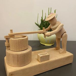 Titiriteros adorno artesanía figura muñecas hecho a mano Oficina adorno colección regalo juguetes modelo de madera manualidades DIY - Product Image 5