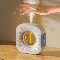 Diffuseur d'arômes à brume fraîche jusqu'à 1 semaine, 50 ml, mignon, mini, mural, ultrasonique, pour huiles essentielles