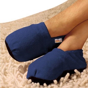 Babouches <span class=keywords><strong>chauffants</strong></span> pour <span class=keywords><strong>micro</strong></span>-onde, chaussures en peluche souples avec bride chauffante - Product Image 6