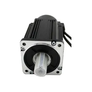 Servo motor, 750w 220v ac 50/60hz cnc máquina servo motor síncrona 80mm 3 fase ie 3 três-fase 0.75kw