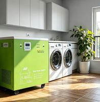 Système d'énergie solaire hors réseau WON-W1-1AP6000W 6KW, prêt à l'emploi, avec écran LCD pour entrepôt