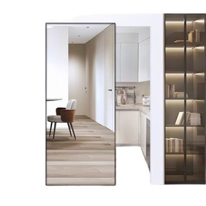 <span class=keywords><strong>Porta</strong></span> <span class=keywords><strong>Scorrevole</strong></span> Minimalista in Vetro Temperato a <span class=keywords><strong>Specchio</strong></span> per Divisorio Bagno Personalizzabile - Product Image 4