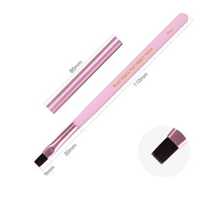 <span class=keywords><strong>Pinceaux</strong></span> ronds de luxe avec logo personnalisé BW55 <span class=keywords><strong>pinceaux</strong></span> d'art d'ongle de peinture à l'<span class=keywords><strong>aquarelle</strong></span> avec des cheveux en nylon virole sertie de forme ovale plate - Product Image 4