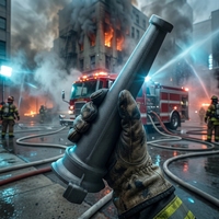 Vente en gros de matériel de lutte contre l'incendie personnalisé multi-tailles, buse de pulvérisation à jet droit haute pression de style russe KY51