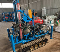 Machine de forage de puits d'eau sur chenilles portable, prix usine, profondeur 150m, petite foreuse à vendre