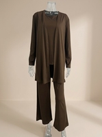 Ensemble assorti 3 pièces grande taille pour femme - Tenue décontractée tendance printemps-automne amincissante et anti-âge - Survêtement best-seller 2026 Nouveauté