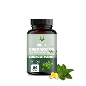 Cápsulas de aceite de orégano salvaje directas del fabricante, buenas para la salud digestiva, aumenta la inmunidad, suplemento de hierbas - Product Image 1