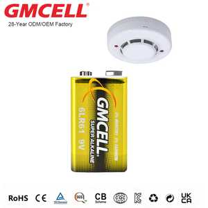 Wholesale 9V USB Rechargeable <b>Battery</b> 9V Alkaline <b>Battery</b> 6LR61 Rectangular Zinc Carbon 6F22 for Smoke alarm - Product Image 4