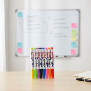 Eco-friendly 8 12 Colors Custom 0.7mm Fine Tip Waterproof Dry <b>Erase</b> Acrylic Paint Whiteboard Marker <b>Pens</b> Set - Product Image 5
