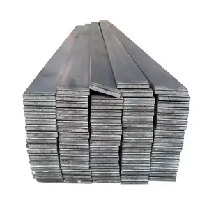 China 4mm 5mm 6mm de espesor barras planas de acero galvanizado en caliente 1050 1084 1095 precios de barra plana de acero al carbono
