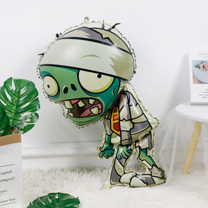 Dessin animé plantes Vs <span class=keywords><strong>Zombies</strong></span> Alien aluminium <span class=keywords><strong>Film</strong></span> ballon costume transfrontalier en gros fête d'anniversaire fournitures - Product Image 4