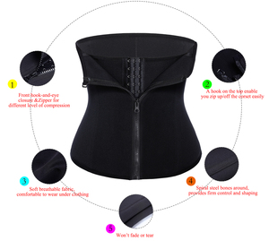 Atacado Gaine Amincissant Ganchos e Zipper Sauna Espere Trainer Tummy Trimmer Waist Trainer Colombiano - Product Image 2